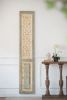 14" x 78.5" Large Wooden Rectangle Hanging Panel, Decorative Wall Sculpture, Carved Wall Art - as Pic