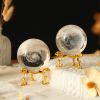 1pc Crystal Ball Art Decoration; Decoration Craft; Crystal Ball Valentine's Day Gifts Birthday Gifts - Unicorn - Silver