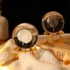 1pc Crystal Ball Art Decoration; Decoration Craft; Crystal Ball Valentine's Day Gifts Birthday Gifts - Unicorn - Silver